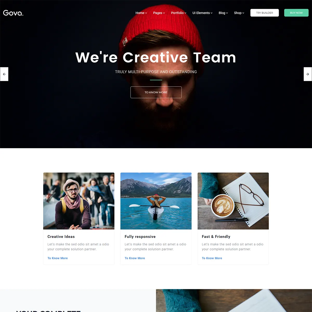 Gova - Professional Multipurpose Templates with Page BuilderNo No support Regular License