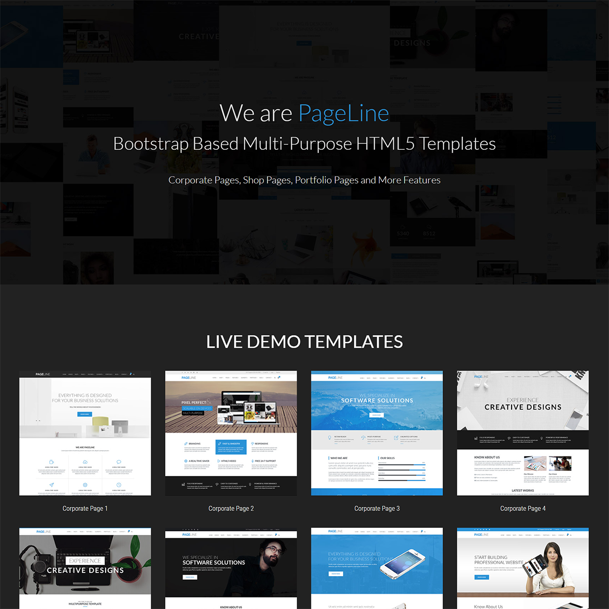 PageLine - Bootstrap Based Multi-Purpose HTML5 TemplateNo No support Regular License