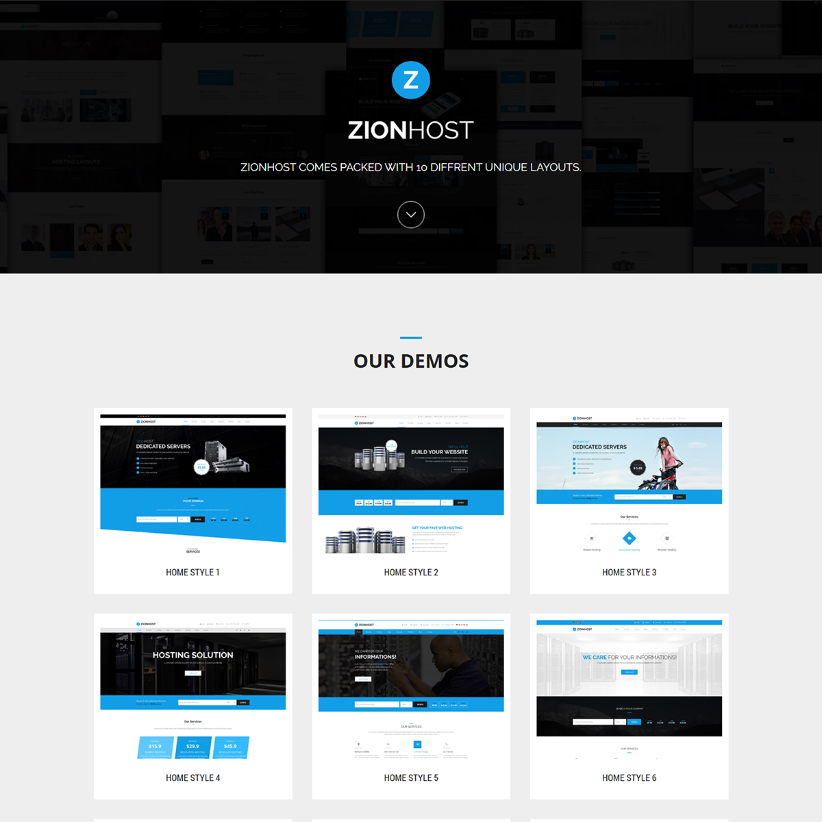 ZionHost - Web Hosting, Responsive HTML5 TemplateNo No support Regular License