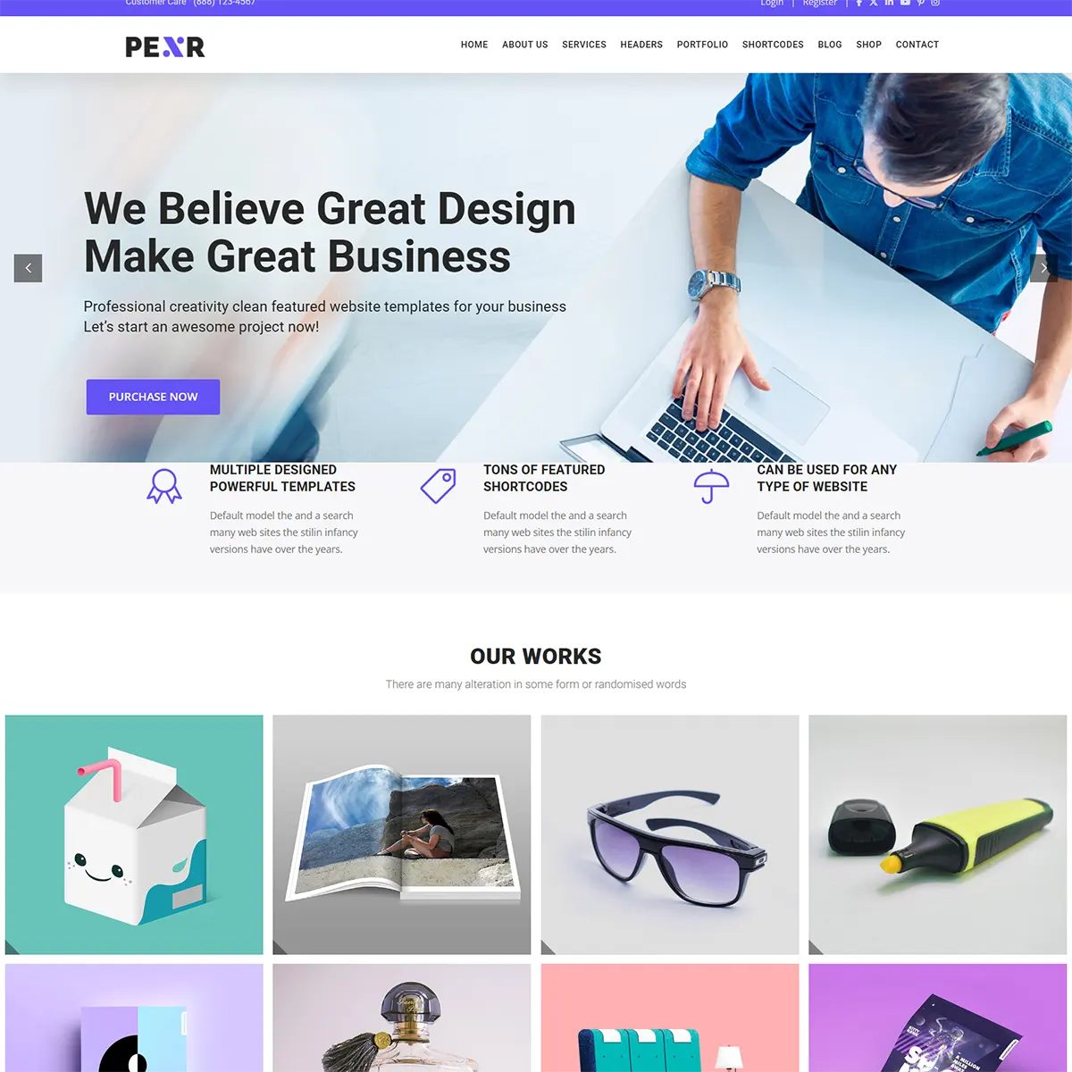 PEXR - Responsive Multipurpose WordPress ThemeNo No support Regular License