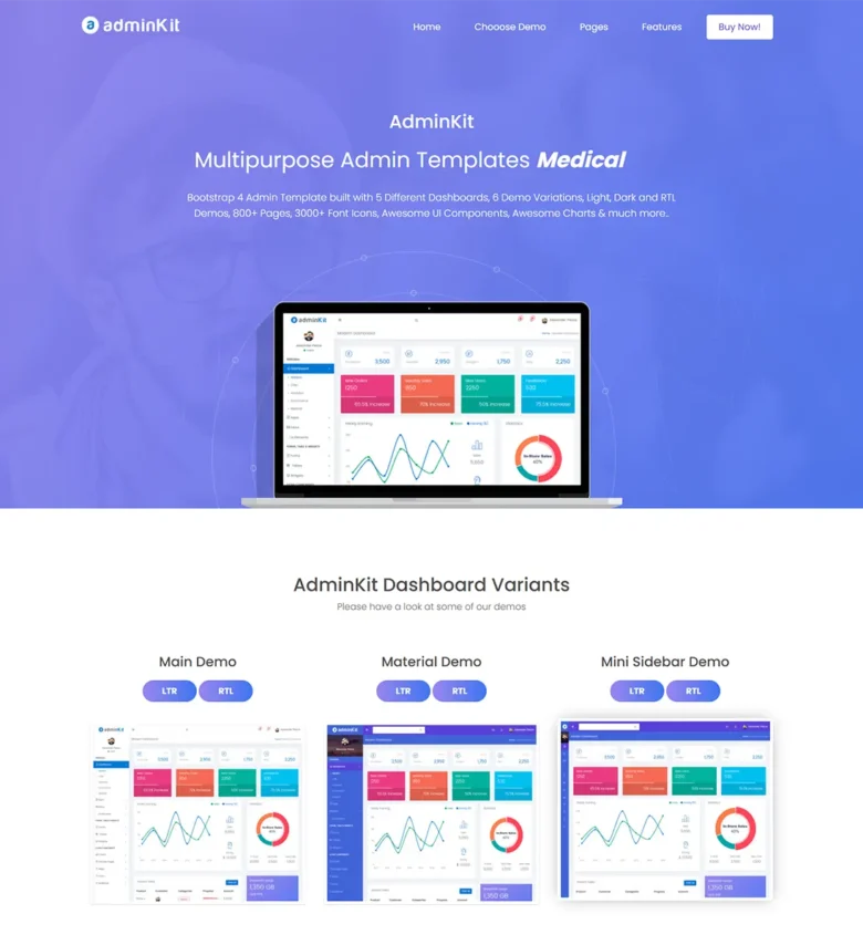 AdminKit Site Template