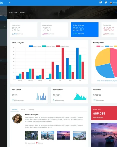 BizAdmin Site Template