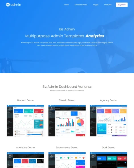 BizAdmin Site Template