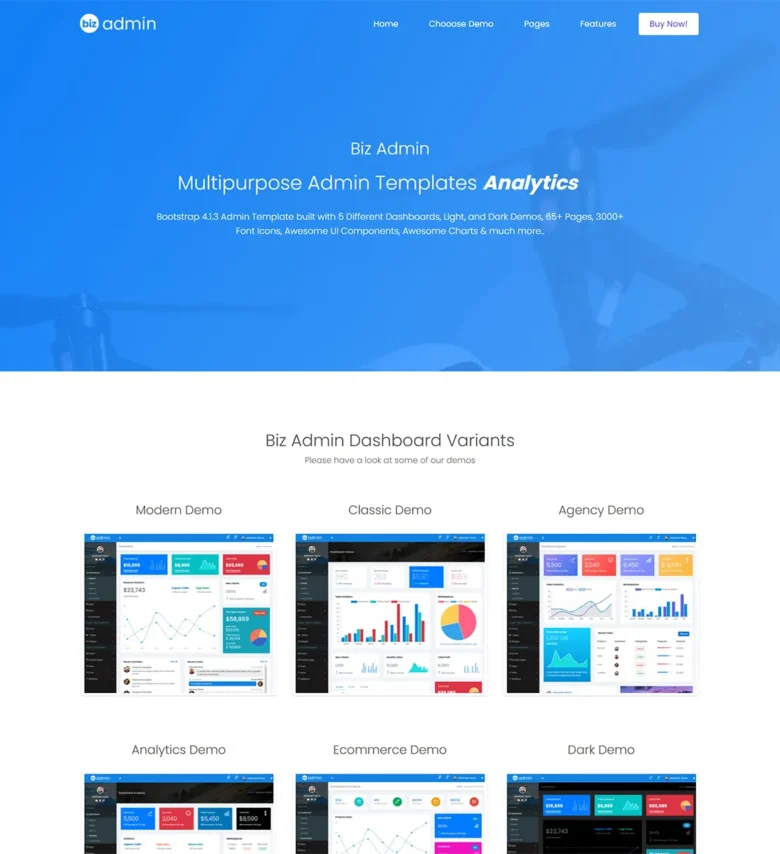 BizAdmin Site Template