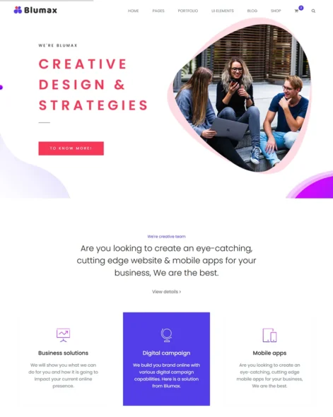 Blumax Site Template