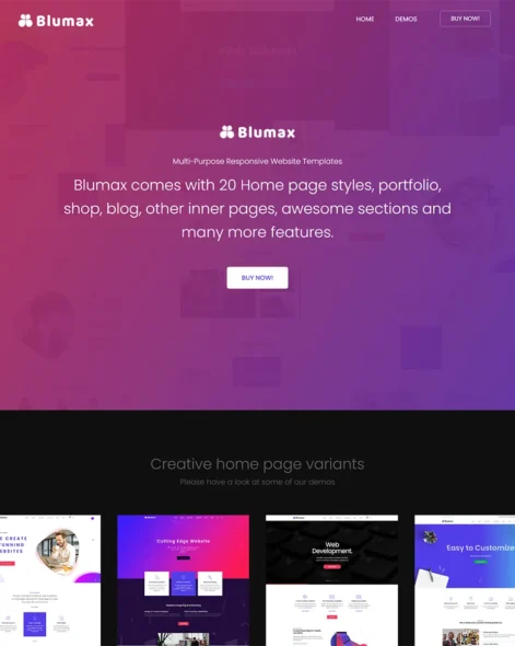 Blumax Site Template