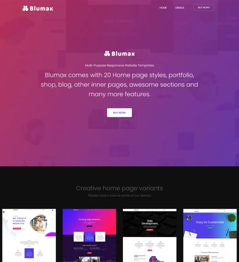 Blumax Site Template
