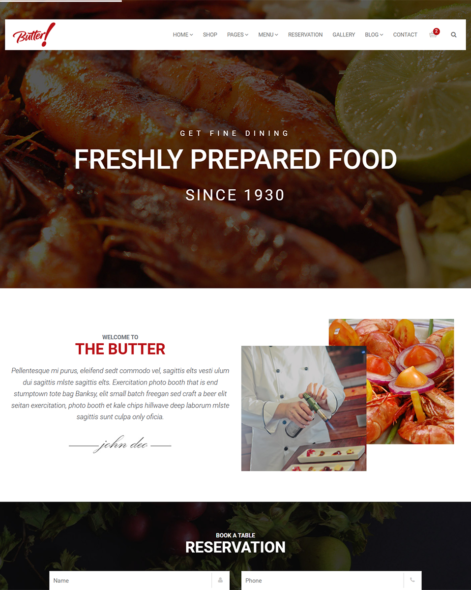 Butter - Professional Restaurant, Bakery, Coffee, Winery and Pizza HTML Layouts - Image 2