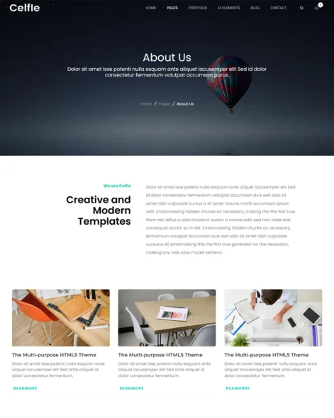 Celfie Site Template