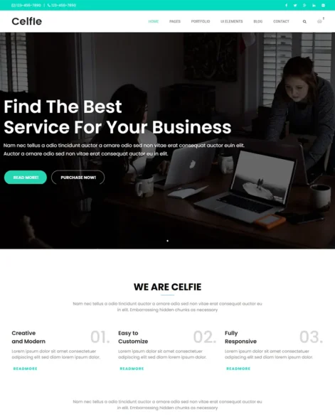 Celfie Site Template