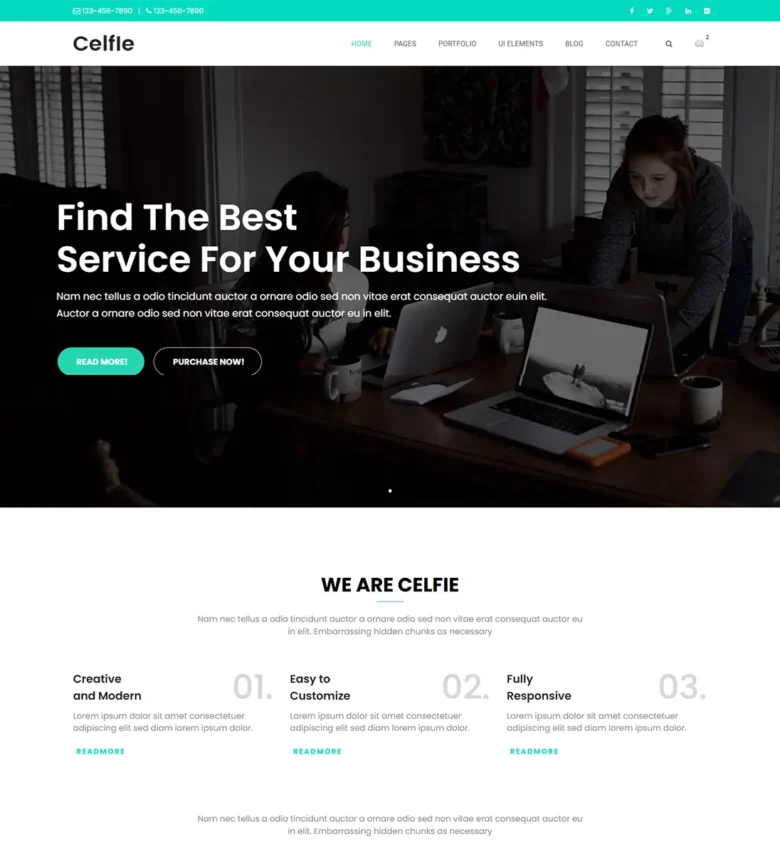 Celfie Site Template