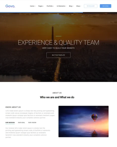 Gova Site Template