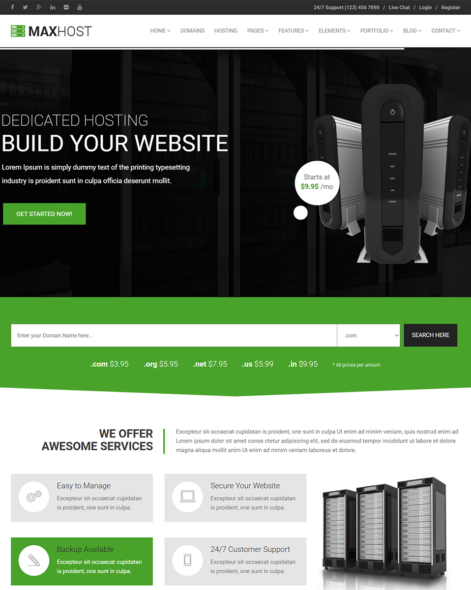MaxHot - Professional Web Hosting Responsive HTML5 Template - Image 2