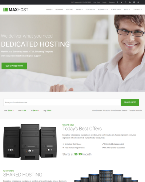 MaxHot - Professional Web Hosting Responsive HTML5 Template - Image 3