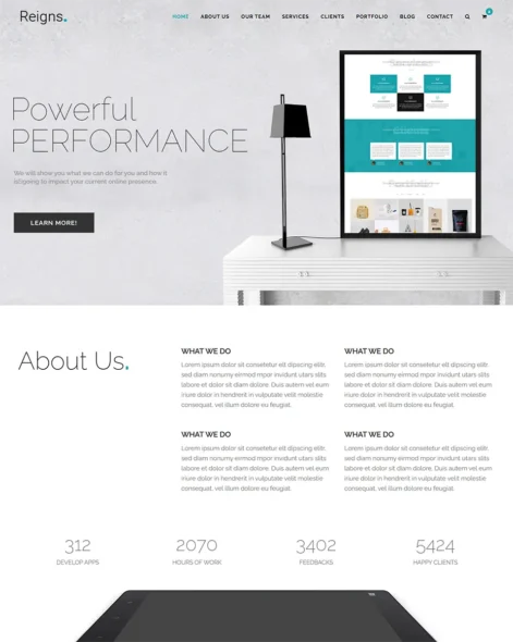 Reigns Site Template