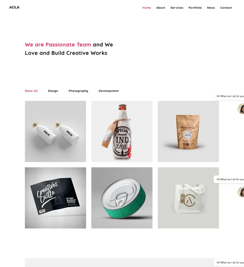 Aola Joomla Template