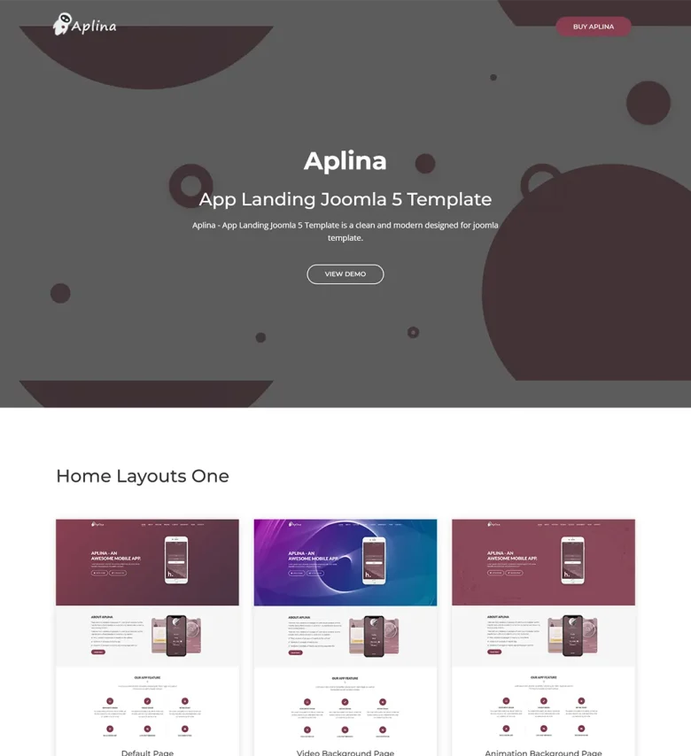Aplina Joomla Template