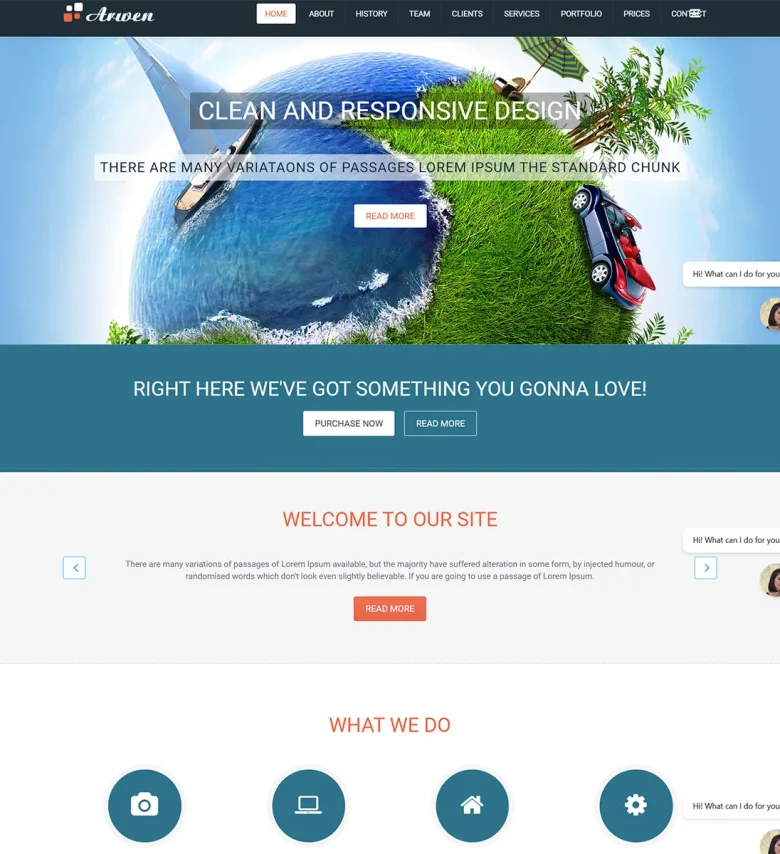 Arwen Joomla Template