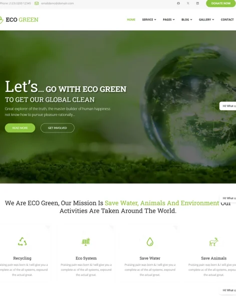 Eco Green Joomla Template