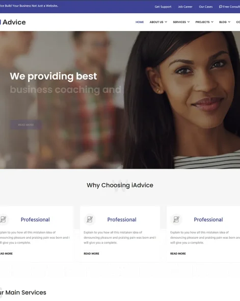 iAdvice Joomla Template