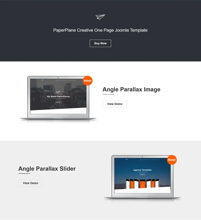 Paperplane Joomla Template