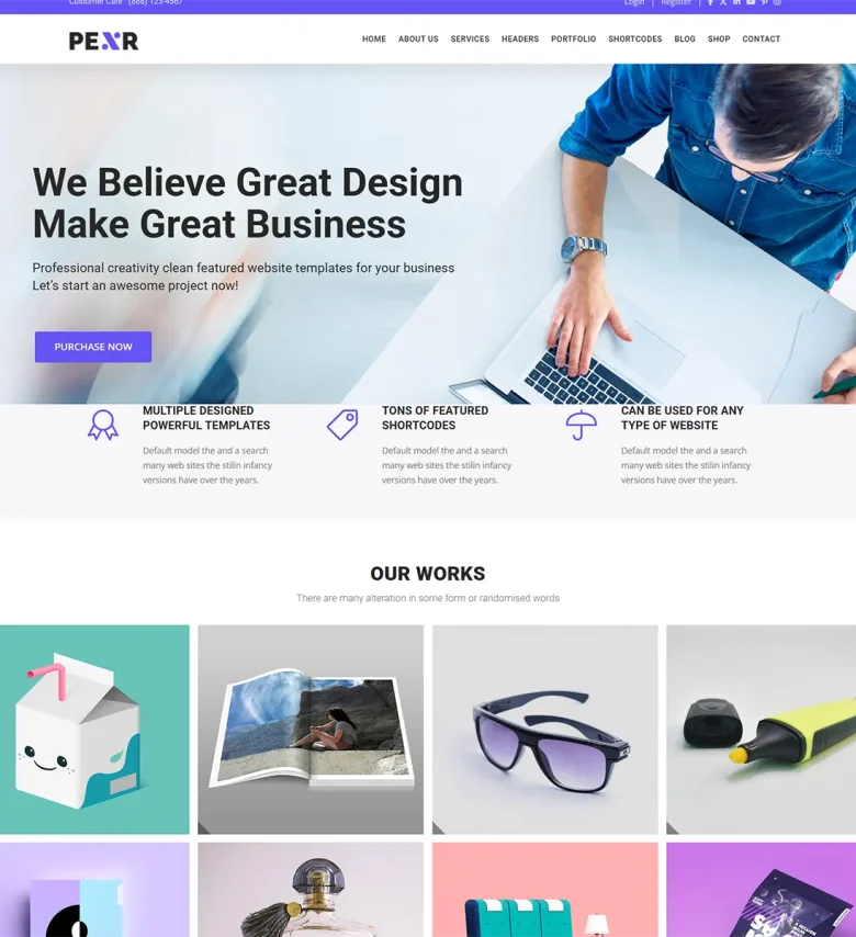 Pexr Site Template
