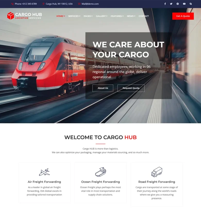 Cargo Hub Joomla Template