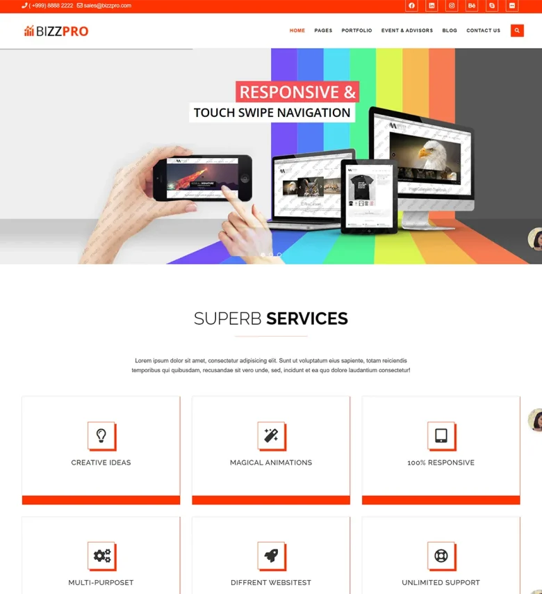 Bizzpro- Multipages Business Joomla 5 Template