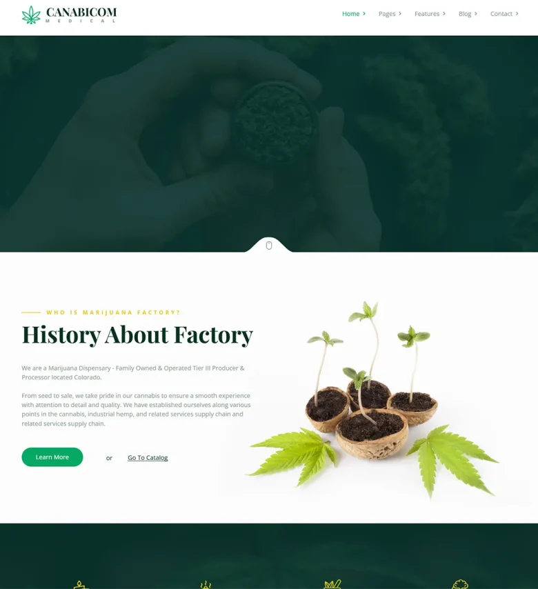 Canabicom - Joomla 5 Medical Cannabis & Marijuana Template
