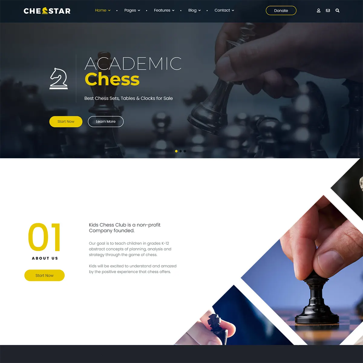 Chesstar - Joomla 5 Chess and Personal Trainer Template | Spots Club