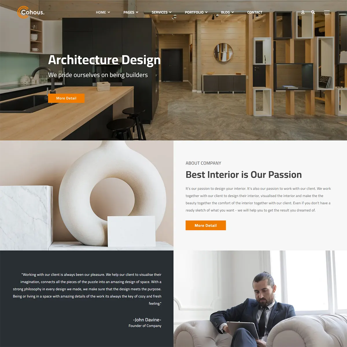 Cohous - Joomla 5 Architecture and Interior Design Template