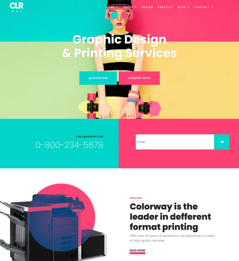 ColorWay - Joomla 5 Printing Design Service Template