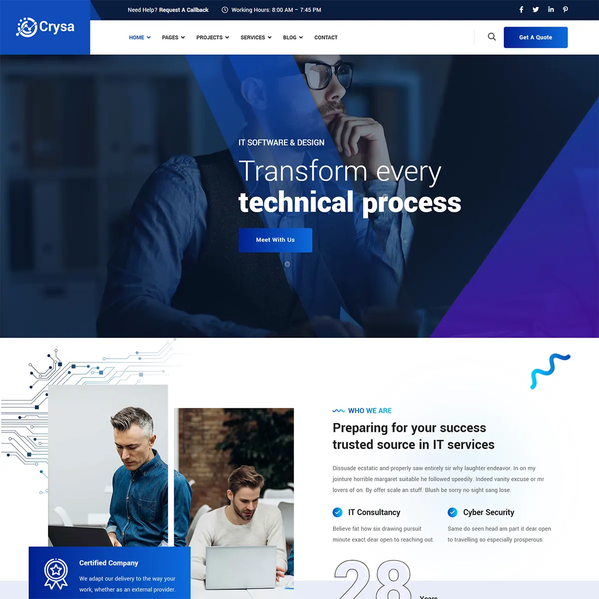 Crysa - Joomla 5 IT Solutions & Technology Template