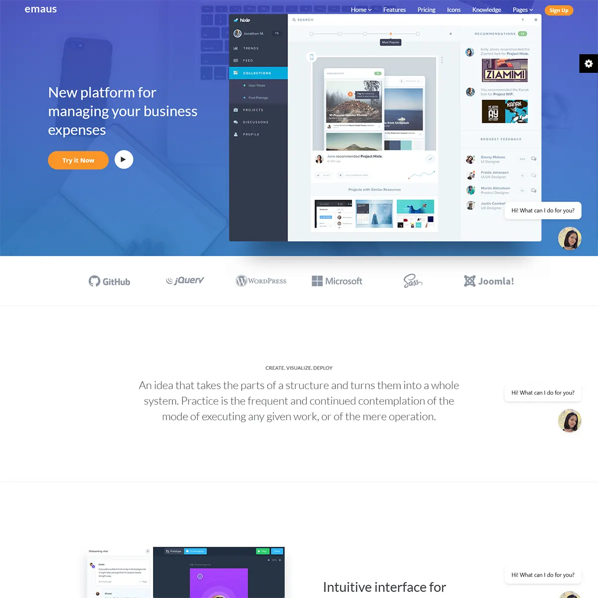 Emaus | SaaS, WebApp, Ebook Joomla Template