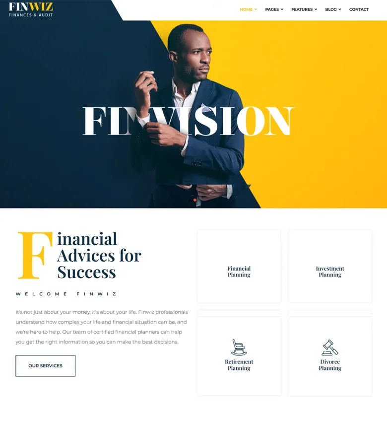 Finwiz - Joomla 5 Financial and Auditing Services Template