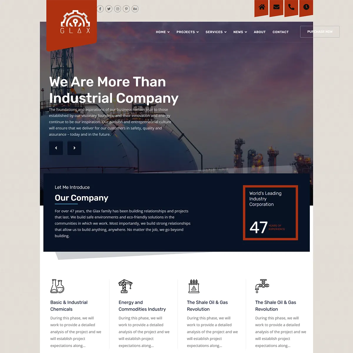 Glax | Joomla 5 Industry And Construction Template