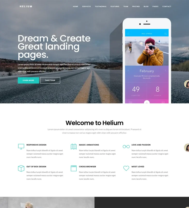 Helium - 10 in 1 Multipurpose Joomla 5 Template