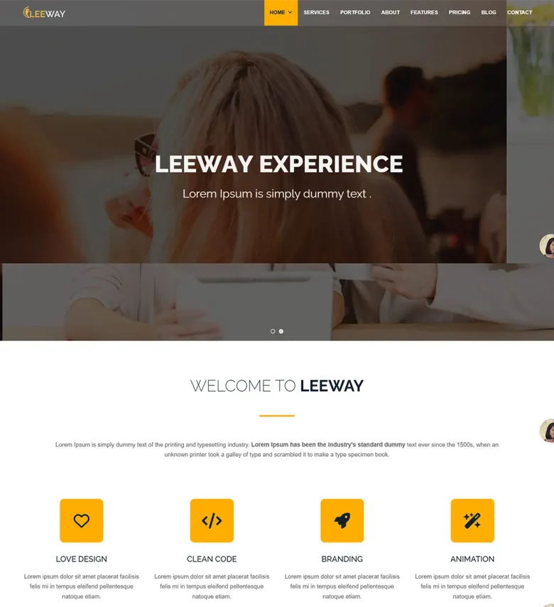 Leeway - Multipurpose One Page Joomla 5 Template