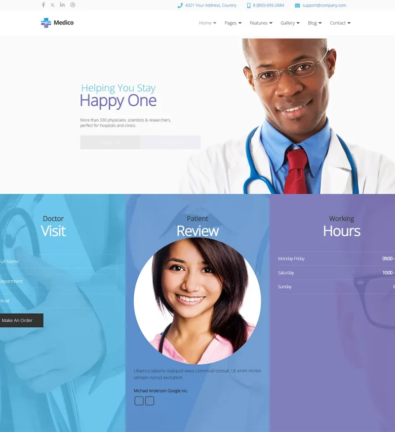 Medico - Joomla 5 Medical & Doctors Template | Hospital