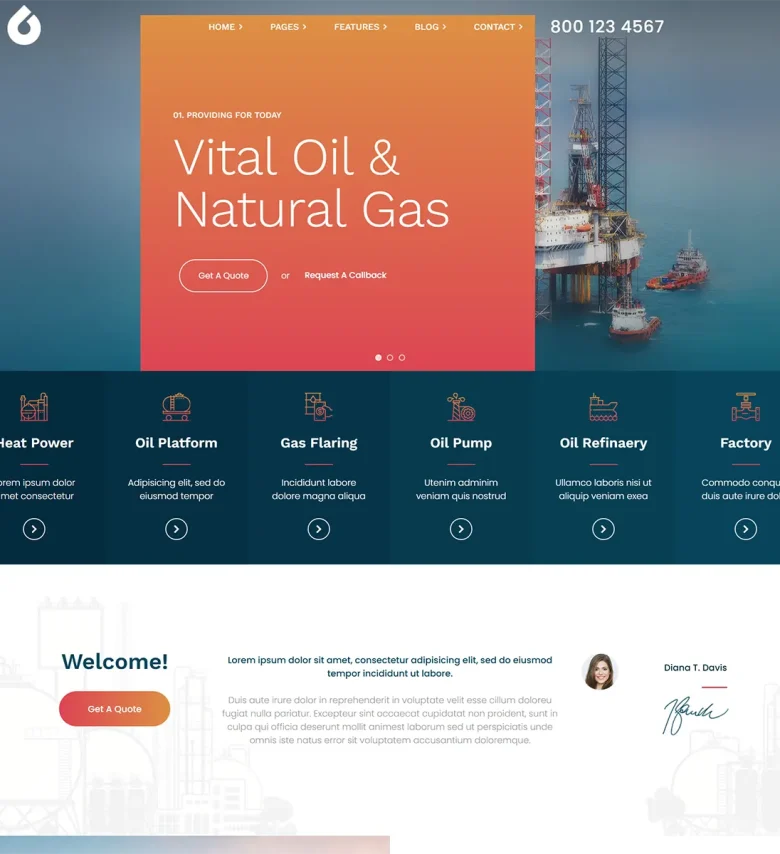 Nafta - Joomla 5 Oil & Gas Industry Template