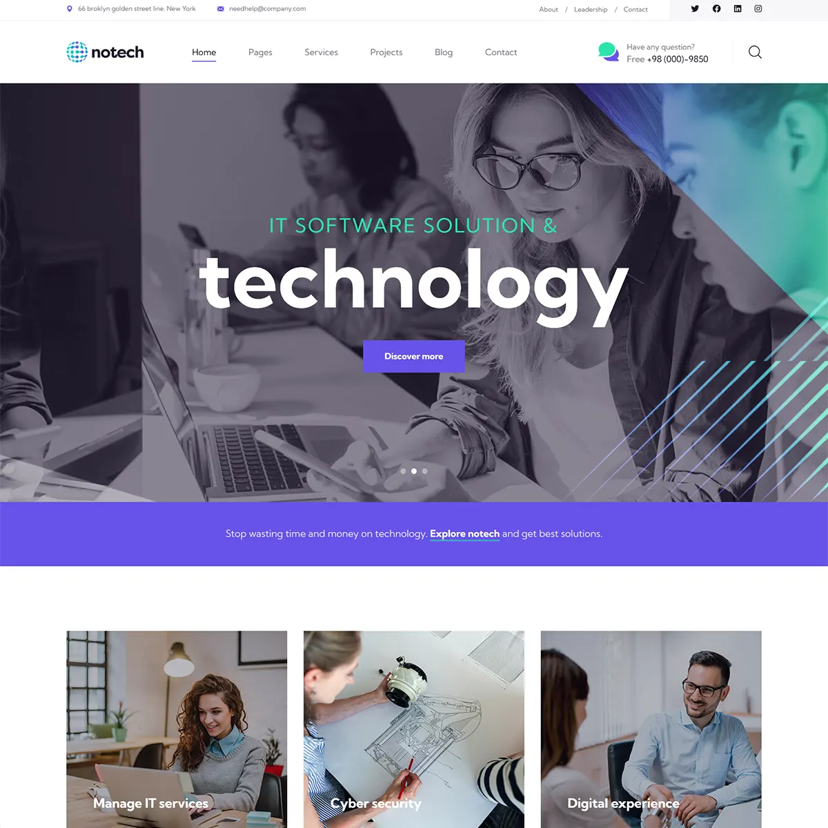 Notech - Joomla-Template
