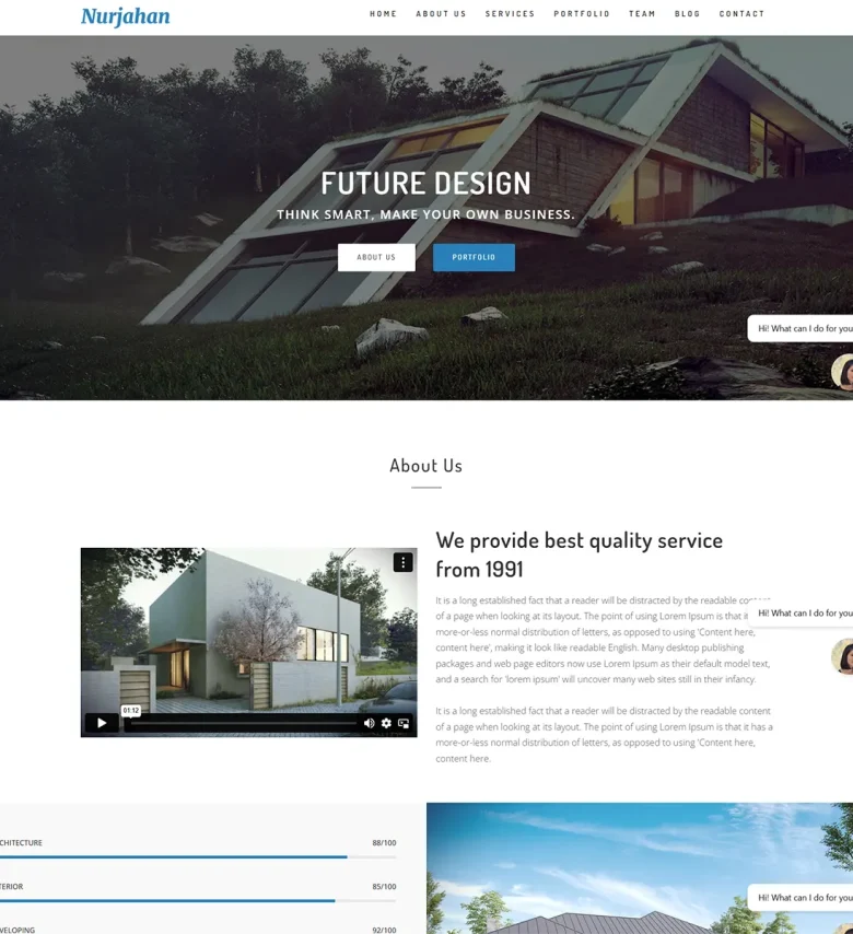 Nurjahan Architecture & Interior Joomla 5 Template