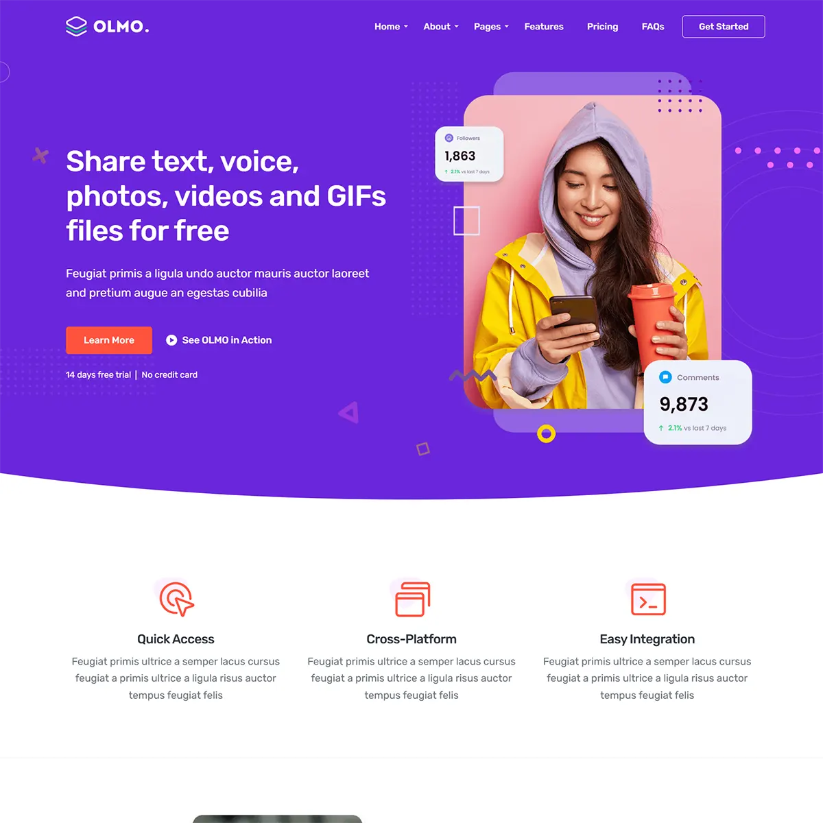 OLMO - Joomla 5 Software & SaaS Template