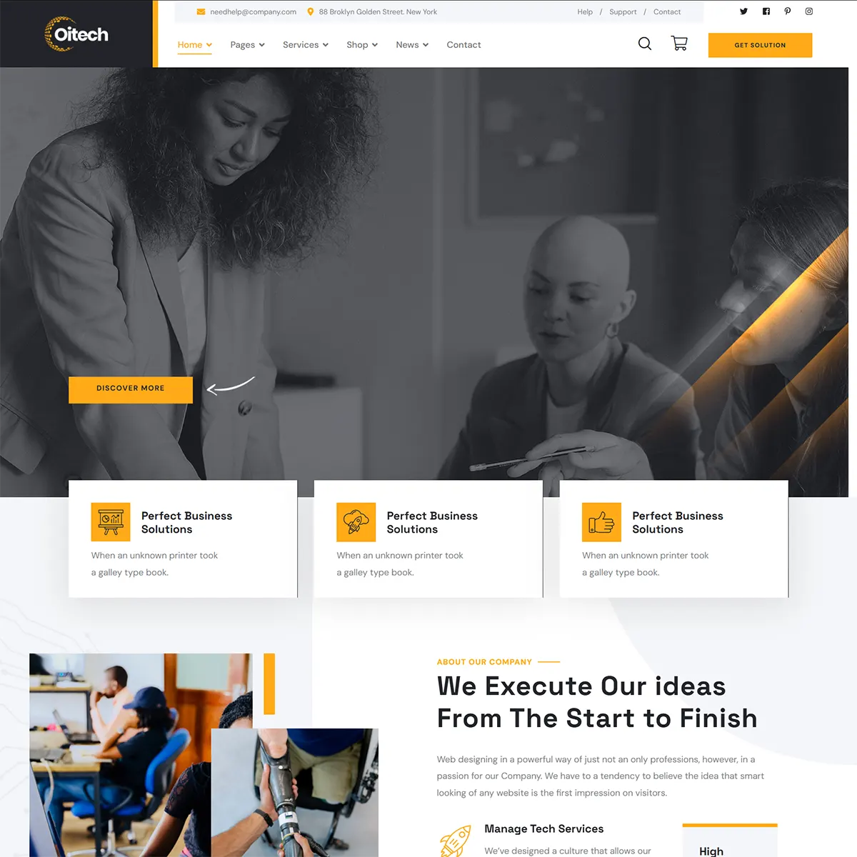 Oitech - Joomla-Template