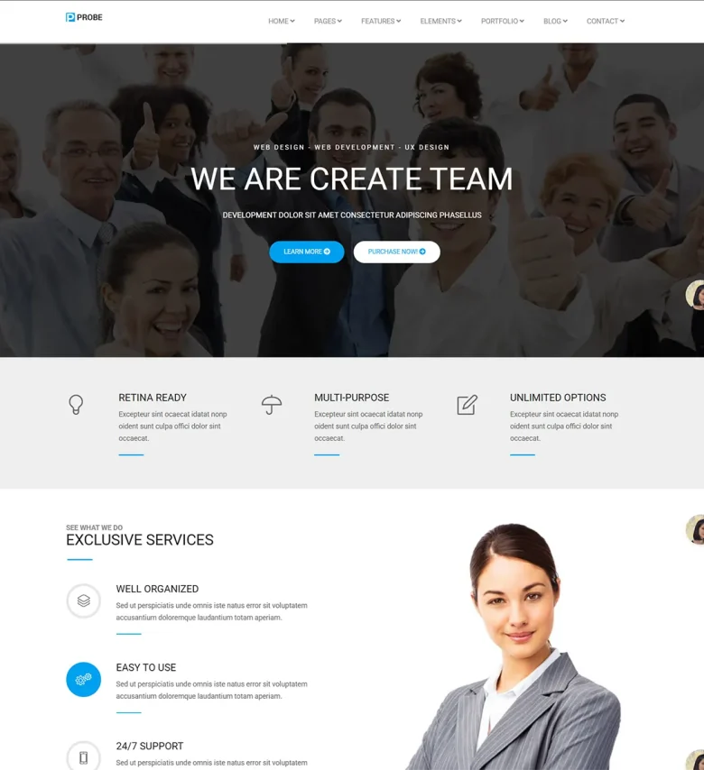 Probe-Joomla-Template