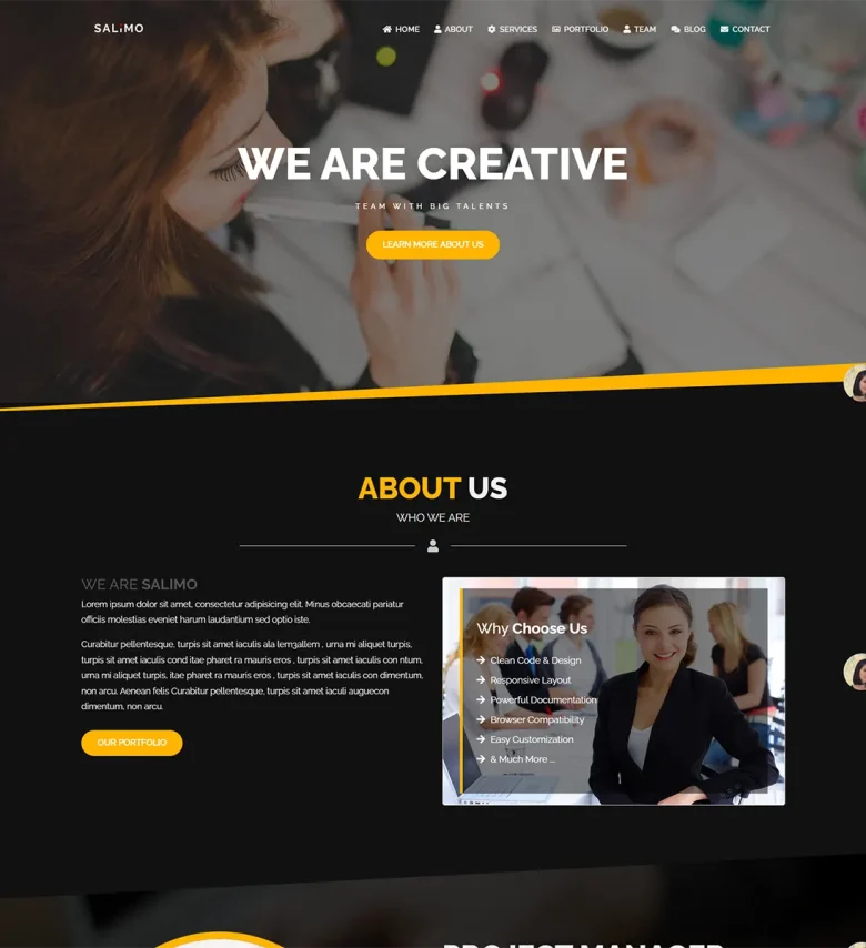 Salimo Creative One Page Joomla 5 Template
