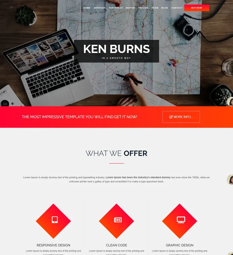 Vince - One Page & Multi Page Joomla 5 Template