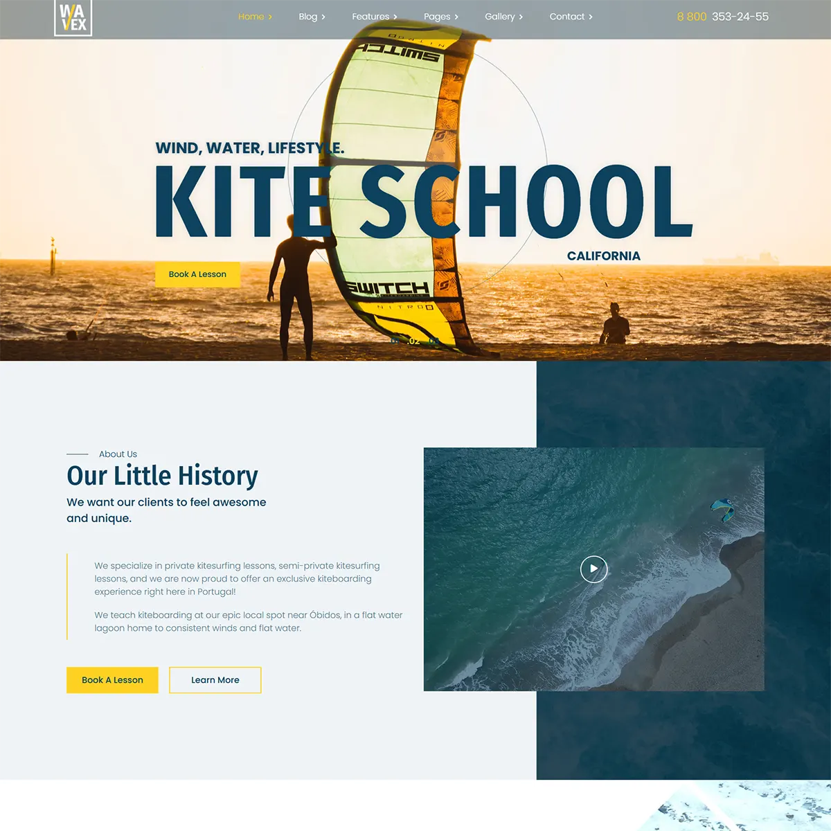 Wavex - Joomla 5 Sailing and Surfing Template
