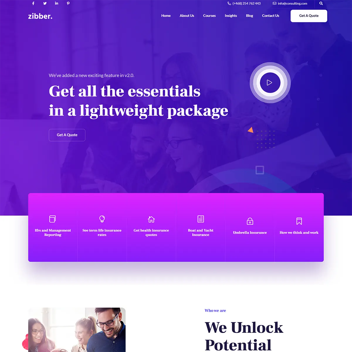 Zibber - Joomla 5 Business Consulting Template
