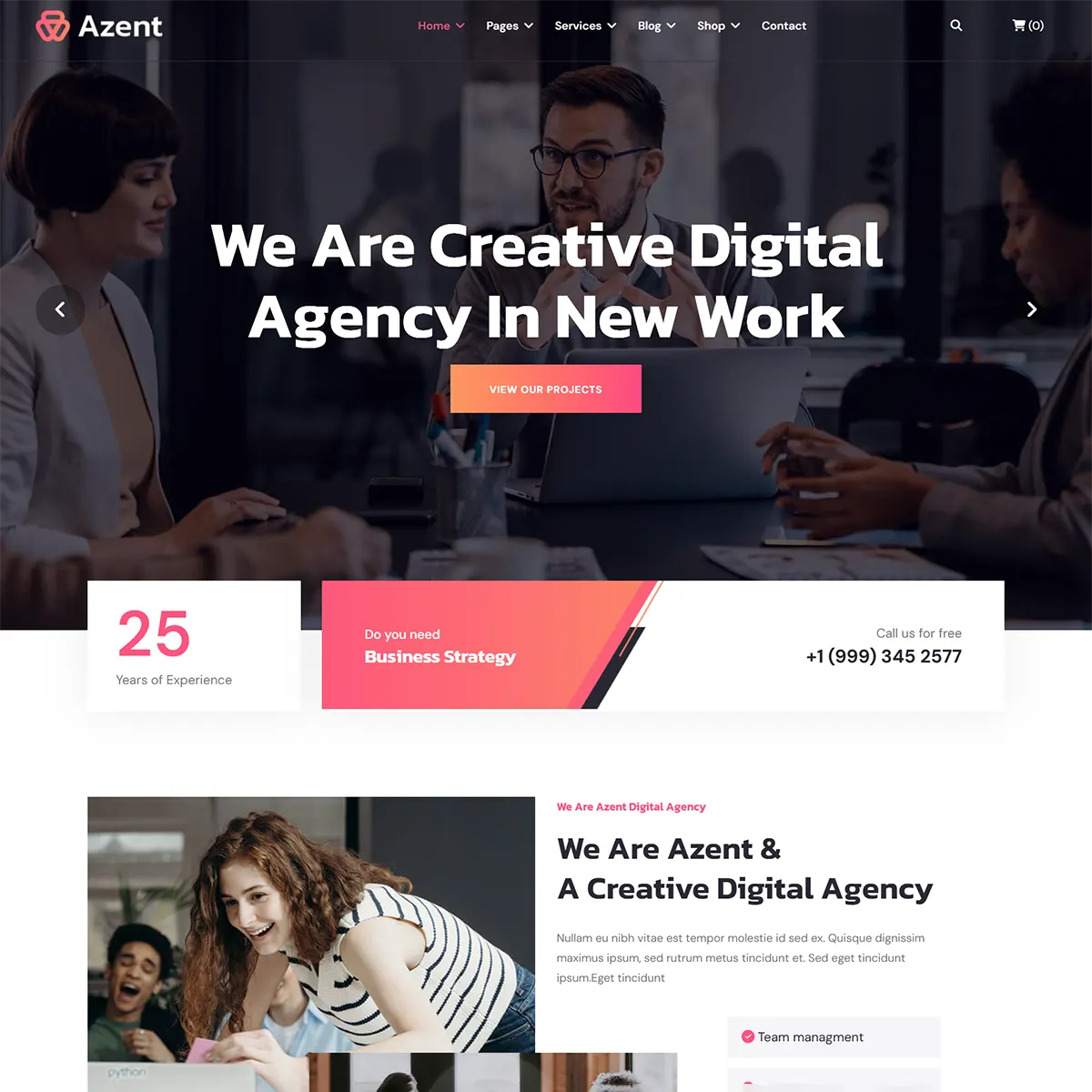 Azent - Joomla 5 Creative Digital Agency Template
